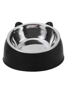 Bát đựng thức ăn cho mèo, giá đỡ chống trượt bằng thép không gỉ, bát ăn nghiêng dùng hàng ngày. - 100ml - Xem 18