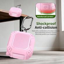 Suitable For The Fit 2025 Shock-Proof And Scratch-Resistant Earphone Case. It Features An Integrated Shaft, A Locking Design That Fully Covers The Components, Comes With A Built-In Phone Stand, And Is Equipped With A Wireless Earphone Protection Case With A Lanyard. - Multicolor - View 5
