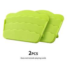 1/2/4pcs Wave Design Poker Card Holder, 4 Colors Available, Portable Poker Card Holder, Suitable For Family Game Night And Gatherings, Poker Cards Not Included - A - View 22