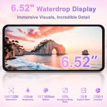 OUKITEL C3 Android 14 解鎖手機 2025-16GB+64GB，6.52 吋水滴螢幕，5000mAh 電池智慧型手機，13MP 相機八核心，指紋辨識/3.5mm 耳機孔/GPS（不含充電器） - 粉色 - 查看 2