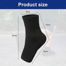 1 Pair Compression Ankle Sleeves, Breathable, Suitable For Boxing, Martial Arts, Gym And Running, Made Of Polyester Material - Multicolor - View 2