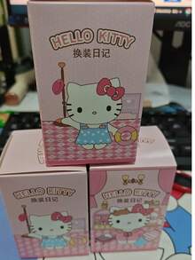 SANRIO 1 Peça Caixa Misteriosa - 8 Figuras de Personagens de Desenho Animado em PVC de Estilos Aleatórios com Suporte de Exibição, Decoração de Quarto de Desenho Animado Fofa, Presente de Feriado/Aniversário/Formatura, Lembrancinhas de Festa (Sem Necessidade de Energia), Presente de Volta às Aulas, Brinquedos, Colecionáveis de Caixa Surpresa - Multicolorido - Visão 10