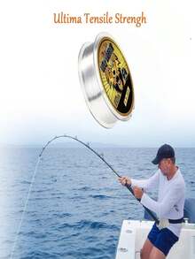 1pc Nylon Fishing Line, Transparent Carbon Fluoride Compound High-Strength Monofilament, Quality Spool, Strong Pulling Force, Long-Distance Casting Line, Suitable For Sea Fishing Rod, Transparent Main Line And Tippet, Ice Fishing Line, Fly Fishing Line, Freshwater/Saltwater Leader Line - View 2