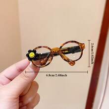 Two Women's  Face Glasses Design Hair Clips - 2026 New Style, Anti-Slip Side Eyebrow Clips, Transparent Frame With Fun Face Glasses Design, Multifunctional Suitable For Casual And Formal Attire, Comfortable And Durable Hair Clips, Small And Exquisite - Nhiều màu - Xem 8