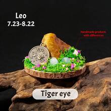1件天然七脉轮星座疗愈水晶摆件，森林能量宝石雕像，健康家居桌面装饰礼品，母亲节和父亲节礼物 - 十二星座原石擺件 - 查看 10