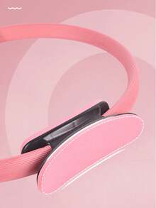 1件装瑜伽普拉提阻力带，家用拉伸健身器材，弹性健身圈，辅助拉伸腿部塑形减肥，力量训练瑜伽装备，普拉提圈，瑜伽圈，盆底肌魔力圈，纤细腿腰 - 彩色 - 查看 5