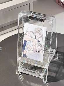 1pc 3-Inch Transparent Acrylic Display Stand, Shatterproof Acrylic Material, Minimalist Style Desktop Display Rack For Photos, Cards, Collectibles, Home/Office/Dorm Desk Decor - Multiple Styles - View 4