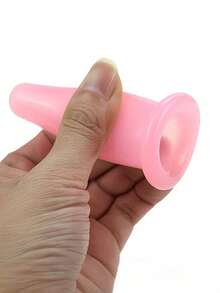 2个硅胶面部提拉按摩杯，护肤唇部和眼部提拉吸盘套装 - 彩色 - 查看 5