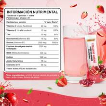 Windboss Colágeno Marino Hidrolizado con Ácido Hialurónico y Péptidos Activos | Suplemento en Polvo para Rutina de Belleza Diaria | Apoyo para Piel, Cabello y Uñas | Sabor Fresa-Granada | Sobres 5g - paquete 1 - Ver 2