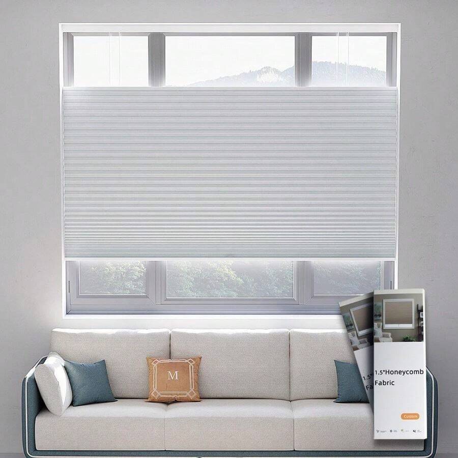 Top Down Bottom Up Cellular Shades Honeycomb Blinds Polyester Fabrics Fabric (Multicolor) - 多色 + 樣品 - 查看 1
