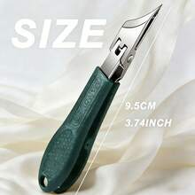 1pc Stainless Steel High-Precision Trimmer For Thick & Ingrown Nails, 25-Degree Bevel Blade, Elderly-Friendly Anti-Splash Nail Clipper, Durable & Delicate Manicure Tool - Multicolor - View 4