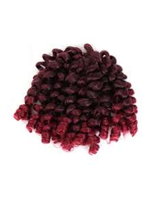 Pelucas sintéticas con rizos, trenzas de ganchillo Jamaican Bounce para extensiones de cabello trenzado en África, pre-retorcidas, adecuadas para uso diario y vacaciones para niñas y niños - Multicolor - Ver 12
