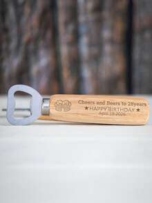 Dụng cụ mở nắp chai khắc theo yêu cầu, tự tay khắc tên, ngày tháng, họa tiết, quà tặng đám cưới, quà tốt nghiệp, dụng cụ mở nắp chai gia dụng. Dụng cụ mở nắp chai khắc theo yêu cầu, dụng cụ mở nắp chai bia cán gỗ, quà tặng tự làm theo yêu cầu. - Nhiều màu - Xem 18