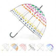 Totes Adult Windproof Bubble Umbrella With J Hook Handle And Enhanced Visibility - As Pic - View 7