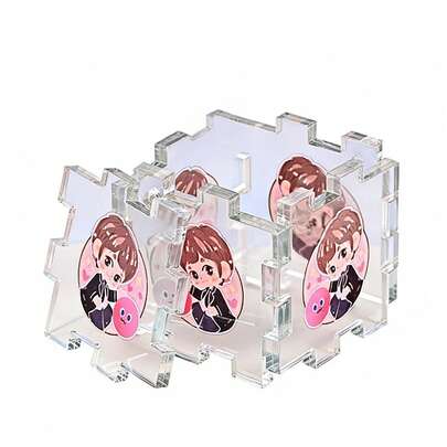 Double-Sided Acrylic Puzzle DIY Toy, Cartoon Celebrity Figures, Kindergarten Graduation Gift