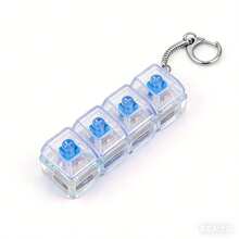 Reusable Sensory Stress Relief Toy With Realistic Keyboard Switch Clicking Sound Fidget Toy Keychain - Suitable For Commuting, Office, Study, Travel And Home Relaxation - Ideal Gift For Christmas, Valentine's Day, Birthday, Easter And Graduation - Available In Multiple Colors, Helps Relieve Anxiety And Improve Focus - Multicolor - View 10