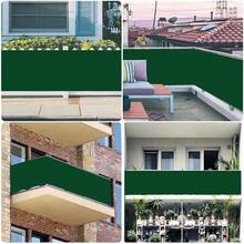 Màn chắn riêng tư ban công, có dây thừng và dây buộc, lưới hàng rào sân vườn cách nhiệt và che nắng, lưới bảo vệ hàng rào, mật độ và độ dày cao, thích hợp cho ban công, sân vườn, sân sau - Màu xanh đậm - Nhiều màu - Xem 8