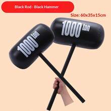 5 Colors Inflatable Hammer, Pool Party Toy, Water Splash Mallet, Funny Prank Oversized Hammer Toy, 60cm Giant Size, Inflatable Mallet Harmless Punishment Prop Hammer, Ton Hammer Car Advertisement Inflatable Hammer - Multicolor - View 4
