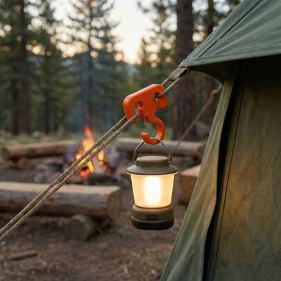 3D Printed Camping Hook Camping Hook Portable Multi-Functional Clothes Lanyard Hook,Outdoor Camping Rope Hook, Multifunctional Tent Fastener Clip, Heavy-Duty Hanger For Lanterns, Backpacks & Camp Gear 2. Camping Rope Hanger Clip, No-Tie Cord Fastener, Essential Outdoor Tent Accessory For Hiking, Backpacking & Camping Trips 3. Durable Camping Tent Rope Hook, Adjustable Fastener Clip, Portable Utility Hanger For Outdoor Camping & Hiking Equipment