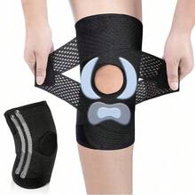 Rodillera ajustable y transpirable de 8a generación con 4 resortes, que incluye almohadillas para la rodilla con menisco bilateral y menisco - Multicolor - Ver 1