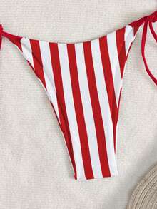 Women's 2 Pieces Swimwear, Sexy & Fashionable, Purple Color, Summer Beach Bikini Set, Random Print Vacation - Red 1 - View 9