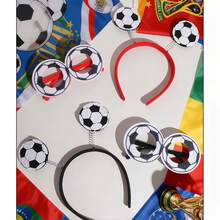 2 chiếc băng đô cổ vũ World Cup, phụ kiện cổ vũ, trang trí tiệc ăn mừng bóng đá, phụ kiện du lịch, băng đô cài tóc, vương miện cài tóc. - Nhiều màu - Xem 3