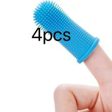 Silicone Finger Pet Toothbrushes Kit For Dogs Cats Dental Care Teeth Cleaning 360° Dog Finger Toothbrush - Multicolor - View 7