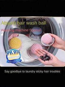 1/3pcs Pet Owner Essential Fine Mesh Washing Machine Filter Bag, Strong Hair Removal Anti-Tangle Hair Collector, Home Cleaning Ball Floating Debris Filter Anti-Clogging - Blue - View 11