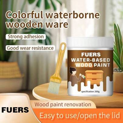 180g/300g Water-Based Wood Varnish, Suitable For Indoor And Outdoor Use, Multiple Sizes And Colors Available. Protects Wood Surfaces From Corrosion, Insects, UV, And Moisture. Formula, No Harmful Odor.