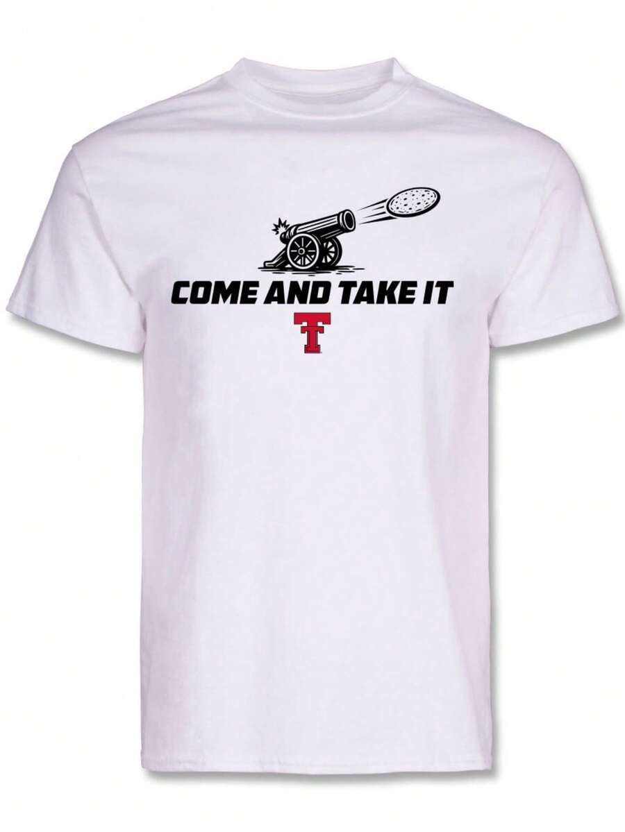 Texas Tech Come Take It Tortilla White Short Sleeve T-Shirt (2) - White - View 1