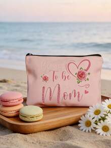 女士化妆包，母亲节礼物，印有“Blessed To Be Called Mom”字样的化妆包，拉链设计，可收纳化妆品和洗漱用品，6种颜色可选，女士沙滩包，便携式收纳包，透明洗漱包，旅行包，化妆包，送给妈妈、妻子、奶奶的理想礼物，适合母亲节、生日、感恩节、节日等场合（拉链款式随机）。化妆包，化妆袋，洗漱包，化妆品收纳，大容量，母亲节礼物，节日必备，母亲节礼物。 - 彩色 - 查看 2