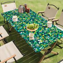 Spring Floral Rectangular Tablecloth - Woven Polyester Material, Vibrant Floral Pattern, Durable And Easy To Clean, Suitable For Standard Dining Tables, Elegant Natural Style Design, Easy Maintenance - D - View 4