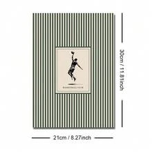 1 Stück gerahmtes/ungerahmtes minimalistisches vintage grün gestreiftes Basketball Wandkunst Poster Vintage Sportmotiv Kinderzimmer Leinwanddruck Jungenzimmer, Spielzimmer, Schlafzimmer, moderne Heimdekoration - A - Übersicht 11