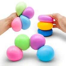 Multi-Pack - Colorful Creative Stress-Relief Dough Balls - A Variety Of Colors Spark Imaginative Play; Squeezing Them Effectively Relieves Stress And Soothes Tension - 彩色 - 查看 11