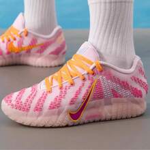 Nike Morant 3 男士轻便运动鞋，真正的战斗篮球鞋，春季新款防扭曲 Nike JA 3 - 粉色 - 查看 6