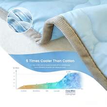 1pc Silky Soft Summer Quilt, Lightweight & Breathable, Solid Color Minimalist Design, Soft & Skin-Friendly, Suitable For Home Bedroom, Sofa, Hotel, Air Conditioning - Sky Blue - View 6
