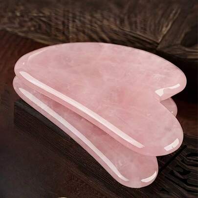 Dụng cụ massage hình trái tim bằng thạch anh hồng tự nhiên, bảng massage Gua Sha thư giãn cho mặt và cơ thể dành cho các cặp đôi - Món quà lý tưởng cho Ngày Valentine, Ngày của Mẹ, 520, Lễ Tạ ơn và Năm mới, hoàn hảo để tặng cho gia đình và bạn bè!