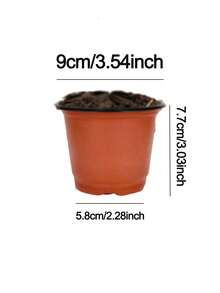 1/20/50 chậu trồng cây hình nón bằng nhựa, đường kính 9cm/10.5cm, có lỗ thoát nước, dùng để ươm cây hoa và rau, gieo trồng và cấy ghép. - Nhiều màu - Xem 4