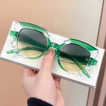 1 Peça Óculos de Sol Estilo Olho de Gato, Proteção UV400, Acessório de Moda, Adequado para Homens e Mulheres, Acessório para Férias e Festas - Multicolorido - Visão 10