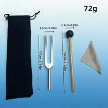 1 Set Aluminum Alloy Tuning Fork Kit, 4 Size Options, Standard Volume With Bag & Tools, Frequency Tuning Fork Pouch - Multicolor - View 9