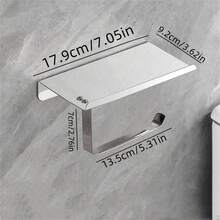 1 cái giá đựng giấy vệ sinh cuộn bằng thép không gỉ, dùng trong ngành khách sạn, giá đựng giấy vệ sinh, giá đựng giấy lau tay, giá đựng điện thoại di động, hộp đựng khăn giấy. - Nhiều màu - Xem 9