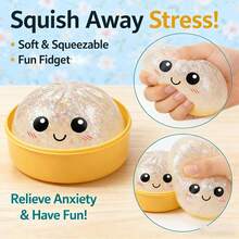 Glitter Dumpling Squishy, 2026 New Dumpling Squishy Mystery - 10 Colors Random Mystery Gift Box, More Surprises (Glitter Blue) - Random -3pc - 查看 3