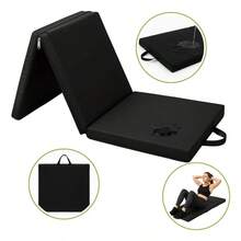 Colchoneta para Ejercicio Portátil 190x60x5 | Impermeable y Antideslizante | Ideal para Yoga y Pilates - Negro1 - Ver 1