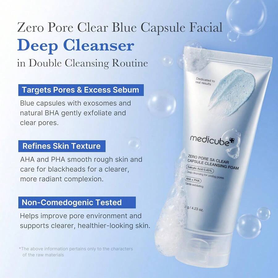 Medicube Zero Pore SA Clear Capsule Cleansing Foam 120g - Nettoyant - View 1