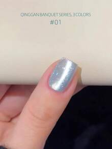 15ML Spring Feast Ice Transparent Cat's Eye Nail Polish 2026 New Hot Selling Nude Color Ice Transparent Glass Bead Cat's Eye Nail Polish - Multicolor - View 13