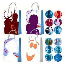 48pcs Frozen Party Bags,24pcs Frozen Party Bags&Frozen Birthday Gift Bag&Frozen Party Candy Bags + 24pcs Frozen Stickers,For Frozen Party Decorations,Frozen Birthday Decorations - 查看 1