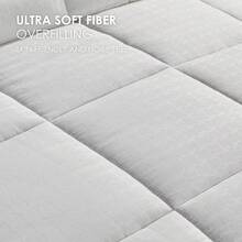 Warm All-Season Quilted Down Alternative Duvet Insert, Luxury Hotel Breathable GentleSoft Comforter With Anti-Clump Tech, Fluffy Cozy Bed Comforter For Home, All Year Bedding Duvet - 白色 - 查看 8