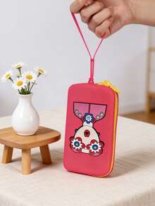 Goddess-Themed Silicone Makeup Bag, Beach Bag, Portable And Versatile Clutch For Coins, Keys, And Miscellaneous Items, Easy Travel Square Bag, Beach Bag, Handbag With Hanging Strap, Document Storage Bag, Boarding Pass Zipper Bag, Wrist Bag, Portable Waterproof Travel Toiletry Bag, Jewelry And Makeup Storage Silicone Bag - Multicolor - View 2