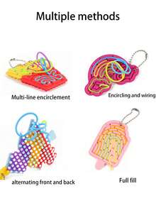 1pc Cute Soft Cloud Shaped Relaxing Interesting Hanging Decor, Car Key Chain, Bag Charm Key Chain Accessory, Finger Pressure Key Ring, Calming Key Chain, Birthday/Holiday Gift For Friends And Family - Multicolor - View 5