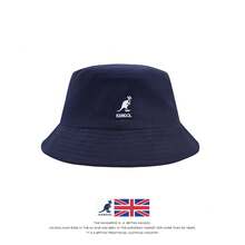 Kangol Kangaroo Hat With Letter Embroidery - A Fishing Hat For Winter With Added Insulation For Sun Protection.This Bucket-Shaped Hat Is Suitable For Both Men And Women And Is A  Brand Product. FA1Q - 白色[三標-高版] - 查看 4
